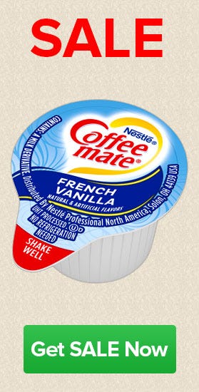 Shop Coffee-mate Creamer Sale, French Vanilla 180 count, Low as $24.00, Buy Now, While Supplies Last!