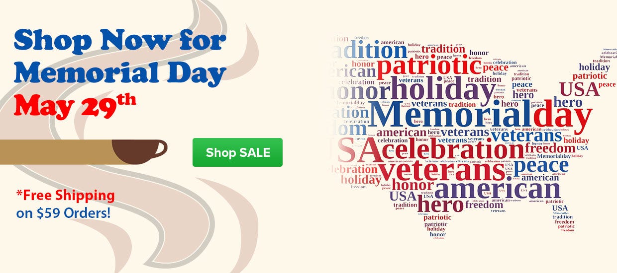 Shop Now for Memorial Day!