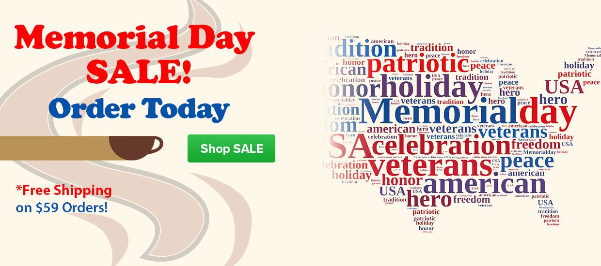 Memorial Day SALE! Order Today...