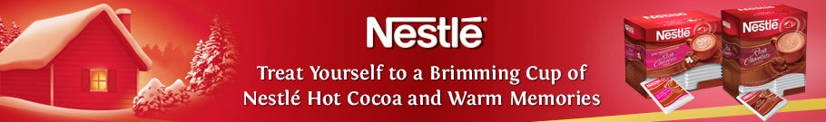 Treat yourself to a cup of Nestle Hot Cocoa!