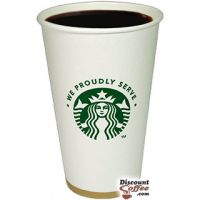 Starbucks Grande 16 oz. Coffee Cups | Biodegradable, Disposable 16 ounce Paper Hot Cups