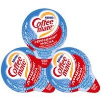 180 Peppermint Mocha Coffee-mate Creamer Tubs, Individual Servings, Non-Dairy Creamer, Christmas Holiday Seasonal Chocolate Flavor.