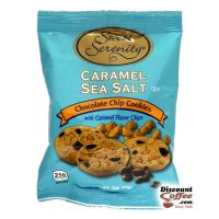 2 oz. Bags, Sweet Serenity Caramel Sea Salt Chocolate Chip Cookies, Vending Machine Snack, 60 count Cases