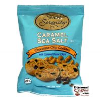 2 oz. Bags, Sweet Serenity Caramel Sea Salt Chocolate Chip Cookies, Vending Machine Snack, 60 count Cases