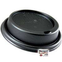 8 oz. Black Plastic Travel Dome Sip Lids