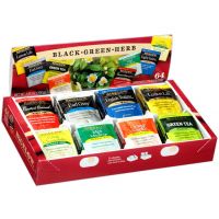 Bigelow 8 Flavor Tea Bag Assortment 64 ct. Tray | Constant Comment, Earl Grey, Green Tea, Lemon Lift, Mint Medley, Orange Spice, Chamomile, English Teatime.