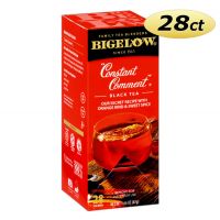 Bigelow Constant Comment Tea Bags 28 ct. Box | Orange, Sweet Spice Flavored Hot Beverage Drink. Kosher.