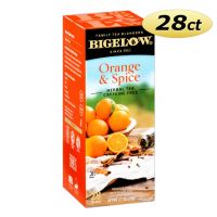 Bigelow Orange & Spice Herb Tea Bags 28 ct. Box | Naturally Caffeine Free Spicy Orange Flavored Hot Beverage Drink.