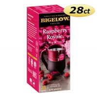 Bigelow Raspberry Royale Tea Bags 28 ct. Box | Fruit Flavored Hot Tea, Kosher