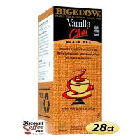 Bigelow Vanilla Chai Black Tea Bags | 28 ct. Box, Gluten Free, Sweet, Spices, Creamy, Flavor, Blend