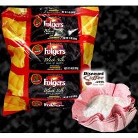 Folgers Black Silk Coffee, 1.40 ounce Filter Pack Ground Coffee, Dark Roast.