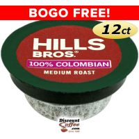 BOGO FREE Sale! 100% Colombian Coffee Pod | Medium  Roast, Hills Bros Single Serve K-Cup® Pods