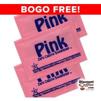 BOGO FREE Sale! Pink Packets Zero Calorie Sweetener | Compare Sweet n Low Brand, Save! Saccharin Artificial Sweeteners, Gluten Free, Kosher.