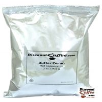 Butter Pecan Cappuccino Vending Mix 2 lb. Bag | Refills Commercial Hot Beverage Hopper Machine, Foodservice 6 Bag, 12 lb. Case.