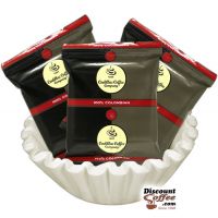 Cadillac 100% Colombian Coffee | Ground Medium Roast, Free Coffee Filters, 1.35 oz. Packs, 36 ct. Case.