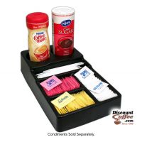 Small Black Plastic Condiment Tray