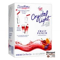 Crystal Light On the Go Fruit Punch Drink Mix | Bottled Water