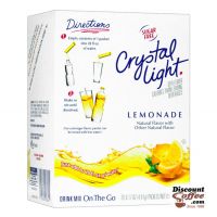 Crystal Light On the Go Lemonade Drink Mix | Bottled Water