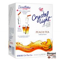 Crystal Light On the Go Peach Tea Drink Mix | Bottled Water