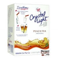 Crystal Light On the Go Peach Tea Drink Mix | Bottled Water