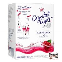 Sugar Free Crystal Light On the Go Raspberry Ice Drink Mix | Bottled Water