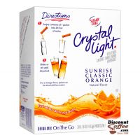 Crystal Light On the Go Sunrise Classic Orange Drink Mix | Bottled Water