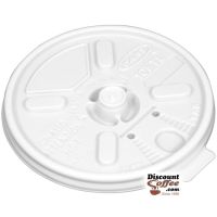 Dart 10FTL 10 oz. White Plastic Lift n' Lock Lids | 10 Individually Wrapped 100 ct. Sleeves, 1,000 ct. Case Made in U.S.A.