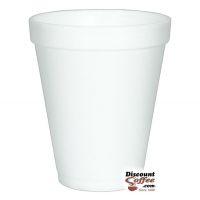 Dart 10J10 10 oz. Styrofoam Coffee Cups | White Cold or Hot Insulated Cups, 1,000 ct. Case, Made in U.S.A.