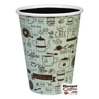 12 oz. Paper Hot Cups (Print) 1,000/Case