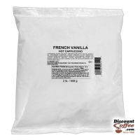 French Vanilla Cappuccino Vending Mix 2 lb. Bag | Refills Commercial Hot Beverage Hopper Machine, Foodservice 6 Bag, 12 lb. Case.