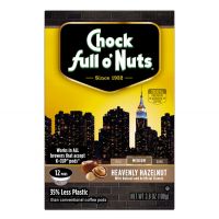Heavenly Hazelnut Chock full o'Nuts Single Serve Coffee 12/Box