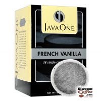 Java One French Vanilla Single Cup Coffee Pod | Single-Cup Medium Roast Flavored Coffee Pods