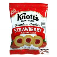 Strawberry Shortbread Knott's Berry Farm Cookies 2 oz. Bag