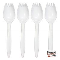 Medium Weight Sporks - Bulk Plastic Cutlery