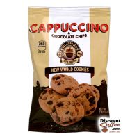 Cappuccino Chocolate Chips, New World Cookies, 2 oz. Bags