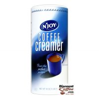 NJoy Coffee Creamer Canister 16 oz. | No Fat Non-Dairy Powdered Creamer Canisters, Kosher, No Refrigeration, 24 ct. Case.