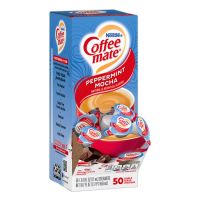 Peppermint Mocha Coffee-mate 50 ct. Tub Dispenser Box | Holiday Seasonal Chocolate Flavored Creamer