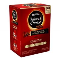 Taster's Choice Original Freeze Dried Coffee | Nescafe Instant Coffee Single Cup On The Go Sticks, 80 ct. Box.