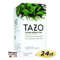 Tazo China Green Tips Tea 24 ct. Box | Green Tea, Spring Harvested Mao Feng Zhejiang China Green Tea Hot Tea Bags. Kosher.