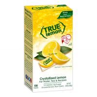 True Lemon 100 Packet Dispenser Box | Natural Lemon Flavoring for Water, Tea & Beverages