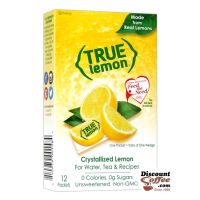 True Lemon 12 ct. Box - Real Lemon Juice Flavor for water, tea, beverages.