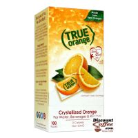 True Orange 100 ct. Dispenser - Crystallized Orange - 100% Natural