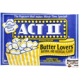 Act Ii Butter Lover'S Microwave Popcorn, Vending Snacks, Cookies, Candy ...