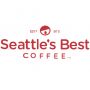 12 oz. Seattle’s Best Brand Coffee Cup, Printed, White, Red Biodegradable Paper Hot Drink Cups