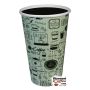 16 oz. Hot Paper Cup Print, Coffee Shop, Cafe, Beans, Coffee House, Latte, Espresso, Tea, Kettle