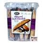 Nonni’s Biscotti Cookie Jar, Resealable Plastic Tub | Wrapped Almond Dark Chocolate Flavored Snacks