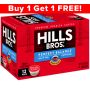 Buy 1 Get 1 FREE! Hills Bros. Perfect Balance Pods | Half Caff Decaf Ground Coffee, Medium Roast