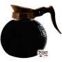 Coffee Pot Glass Bowl Brown Handle
