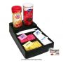 Small Black Plastic Condiment Tray