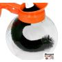 Glass Coffee Pot Brush. Cleaner glass bowls with curve round plastic brush, Kitchens, Breakrooms.